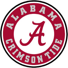 The University of Alabama women's flag football logo