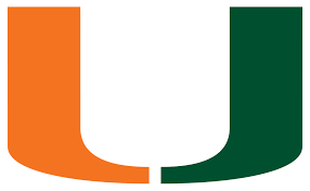 University of Miami women's flag football logo